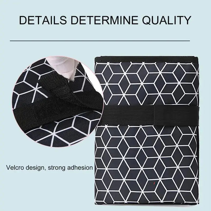 Tapis à Langer Nomade Imperméable – Lavable en Machine • Pliage Compact & Poche Rangement grandiravecbebe