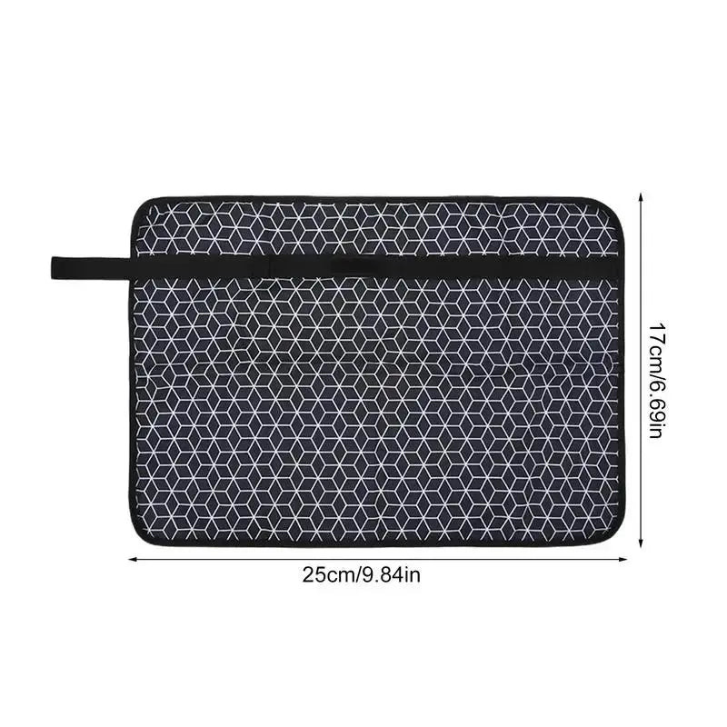 Tapis à Langer Nomade Imperméable – Lavable en Machine • Pliage Compact & Poche Rangement grandiravecbebe