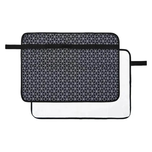 Tapis à Langer Nomade Imperméable – Lavable en Machine • Pliage Compact & Poche Rangement grandiravecbebe